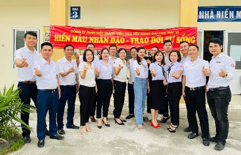 CÔNG ĐOÀN CÔNG TY TNHH MTV HOA TIÊU HÀNG HẢI KHU VỰC VI, THAM GIA NGÀY HỘI HIẾN MÁU NHÂN ĐẠO - TRAO ĐỜI SỰ SỐNG.